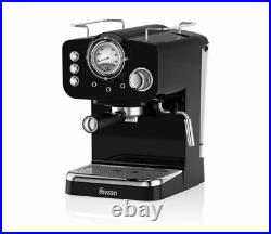 Swan SK22110BN 15 Bar 1100W Espresso Coffee Machine Black