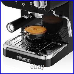 Swan SK22110BN Retro Espresso Coffee Machine Black SK22110BN