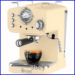Swan SK22110CN Retro Espresso Coffee Machine 15 bar Cream