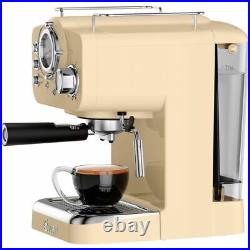 Swan SK22110CN Retro Espresso Coffee Machine 15 bar Cream