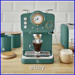 Swan SK22110GREN Pump Espresso Coffee Machine in Green Brand new