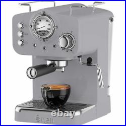 Swan SK22110GRN Retro Espresso Coffee Machine 15 bar Grey New from AO