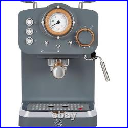 Swan SK22110GRYN Nordic Espresso Coffee Machine 15 bar Grey