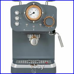 Swan SK22110GRYN Nordic Espresso Coffee Machine 15 bar Grey New from AO