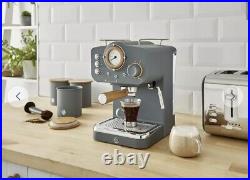 Swan SK22110GRYN Pump Espresso Coffee Machine Nordic Grey