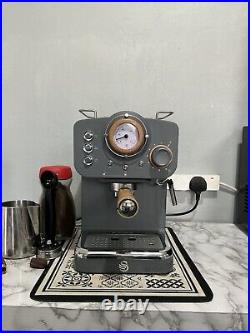 Swan SK22110GRYN Pump Espresso Coffee Machine Nordic Grey + Accessories
