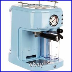 Swan SK22150BLN Retro Espresso Coffee Machine Blue New from AO