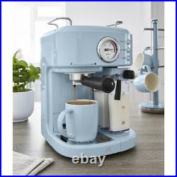 Swan SK22150BLN Retro Espresso Coffee Machine in Blue Brand new
