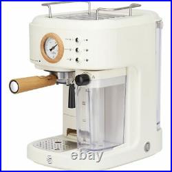 Swan SK22150WHTN Nordic Espresso Coffee Machine Cotton White New from AO