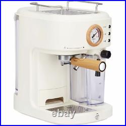 Swan SK22150WHTN Nordic Espresso Coffee Machine Cotton White New from AO