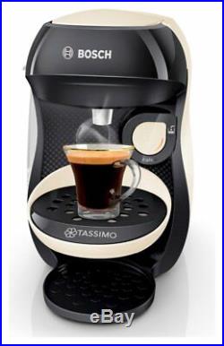 Tassimo TAS1007GB by Bosch Happy Pod Coffee Machine 3.3 Bar 0.7L 1400W Cream