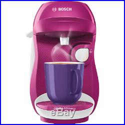 Tassimo by Bosch TAS1001GB Happy Pod Coffee Machine 1400 Watt Purple / White