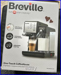 (Used once) Breville One-Touch CoffeeHouse Machine, Espresso, Cappuccino & Latte