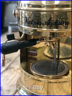Victoria Arduino Venus 1 Group Brass Espresso Coffee Machine Cafe Restaurant