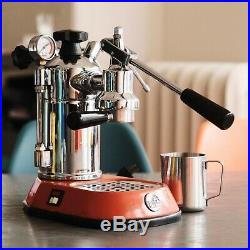 Vintage 70s La Pavoni Europiccola Espresso Coffee Lever Machine + Steaming Cup