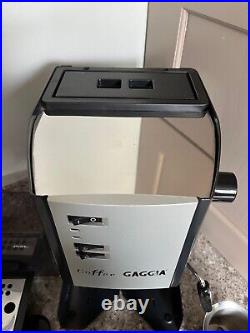 Vintage Gaggia 2 Cup Espresso Coffee Machine with Milk Frother and Thermometer