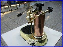 Vintage Italy La Pavoni Europiccola Brass & Copper Espresso Coffee Lever Machine