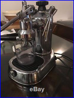 Vintage La Pavoni Europiccola Italian Coffee Espresso Machine Maker Chrome