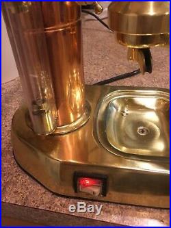 Vintage La Pavoni Italian Espresso Coffee Lever Machine Brass Not Working