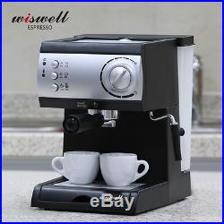 WISWELL Electric SemiAutomatic Espresso Machine Coffee Maker Latte Cappuccino