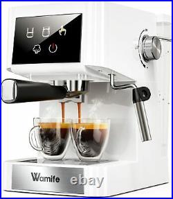 Wamife Coffee Machine-Espresso Machine with Milk Frother 15 Bar Espresso Coffe