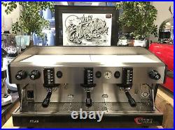 Wega Atlas Evd Black 3 Group Espresso Coffee Machine Commercial Cafe Office