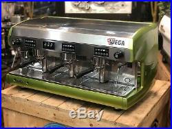 Wega Polaris 3 Group Metallic Green Espresso Coffee Machine Cafe Restaurant Bean