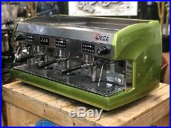 Wega Polaris 3 Group Metallic Green Espresso Coffee Machine Cafe Restaurant Bean