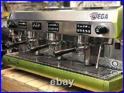 Wega Polaris 3 Group Metallic Green Espresso Coffee Machine Commercial Wholesale