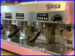 Wega Polaris 3 Group Pink Espresso Coffee Machine Commercial Cafe Bar Restaurant