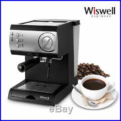 Wiswell Electric Semi Automatic Espresso Machine Coffee Maker Latte Cappuccino
