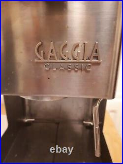 Working Gaggia Classic S8 espresso coffee machine needs service