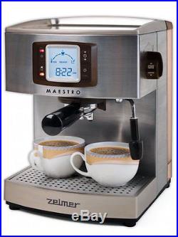 ZELMER ZCM2150X MAESTRO PRESSURE COFFEE MAKER ESPRESSO AUTOMATIC MACHINE LCD NEW